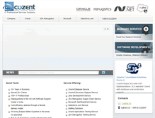 Tablet Screenshot of cozent.com
